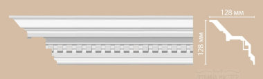 Потолочный плинтус с орнаментом DECOMASTER DT 5 128*128*2400мм &mdash; Премиум-Лепнина