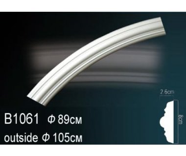 Круговой Настенный молдинг PERFECT B1061 &mdash; Премиум-Лепнина