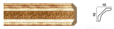 Карниз потолочный DECOR-DIZAYN 167-126 &mdash; Премиум-Лепнина