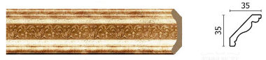 Карниз потолочный DECOR-DIZAYN 167S-126 &mdash; Премиум-Лепнина