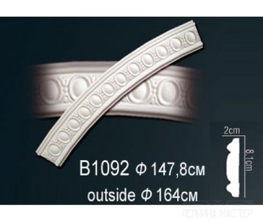 Круговой Настенный молдинг PERFECT B1092 &mdash; Премиум-Лепнина