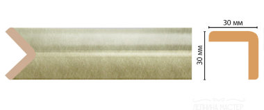 Цветной угол DECOMASTER D134-373 30*30*2400 &mdash; Премиум-Лепнина