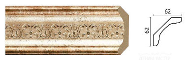 Карниз потолочный DECOR-DIZAYN 168-127 &mdash; Премиум-Лепнина