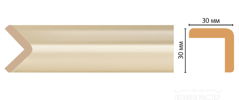 Цветной угол DECOMASTER D134-61 ДМ 30*30*2400 фото 1 &mdash; Премиум-Лепнина