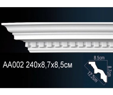 Карниз потолочный PERFECT AA002F гибкий &mdash; Премиум-Лепнина