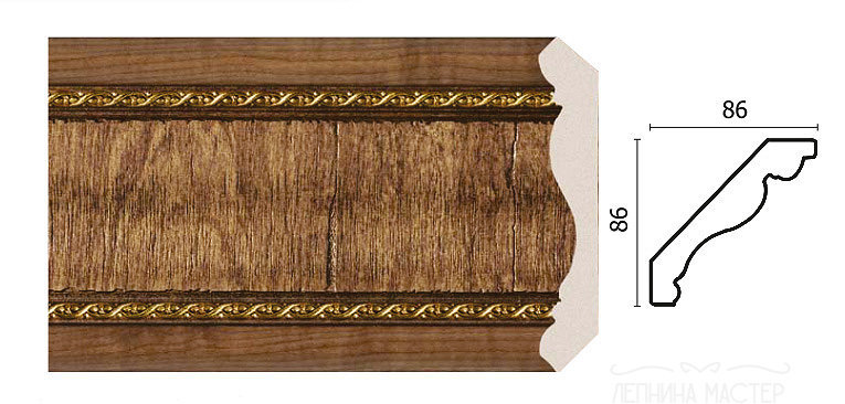 Карниз потолочный DECOR-DIZAYN 171-3 фото 1 &mdash; Премиум-Лепнина