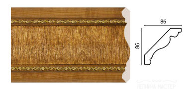 Карниз потолочный DECOR-DIZAYN 171-4 &mdash; Премиум-Лепнина