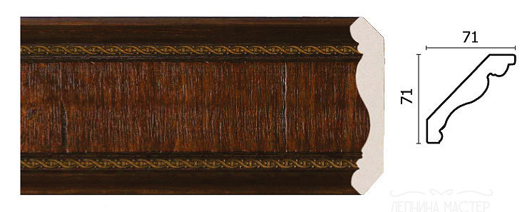 Карниз потолочный DECOR-DIZAYN 172-2 фото 1 &mdash; Премиум-Лепнина