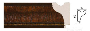 Настенный молдинг DECOR-DIZAYN 175-2 &mdash; Премиум-Лепнина