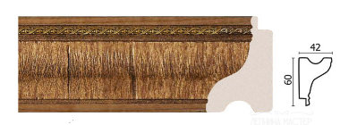 Настенный молдинг DECOR-DIZAYN 175-3 &mdash; Премиум-Лепнина