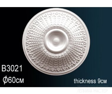 Розетка PERFECT B3021 &mdash; Премиум-Лепнина