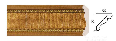 Карниз потолочный DECOR-DIZAYN 173-4 &mdash; Премиум-Лепнина