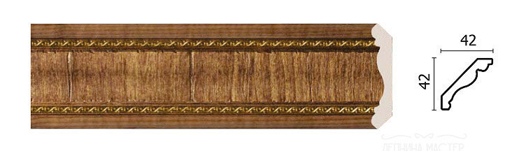 Карниз потолочный DECOR-DIZAYN 174-3 фото 1 &mdash; Премиум-Лепнина