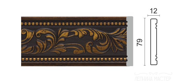 Настенный молдинг DECOR-DIZAYN 150-966 фото 1 &mdash; Премиум-Лепнина