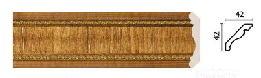 Карниз потолочный DECOR-DIZAYN 174-4 &mdash; Премиум-Лепнина
